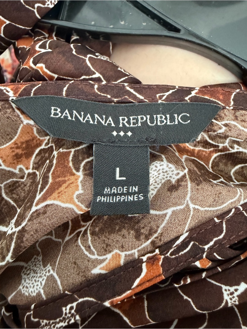 Banana Republic Brown & Rust Floral Sleeveless Top - Picture 3 of 4